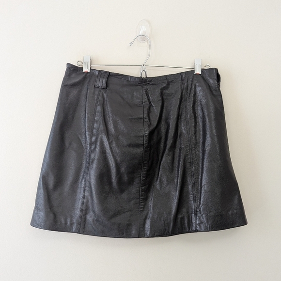 Vintage 90s Wilson's Maxima Leather Mini Skirt Minimalist Capsule - Picture 14 of 15
